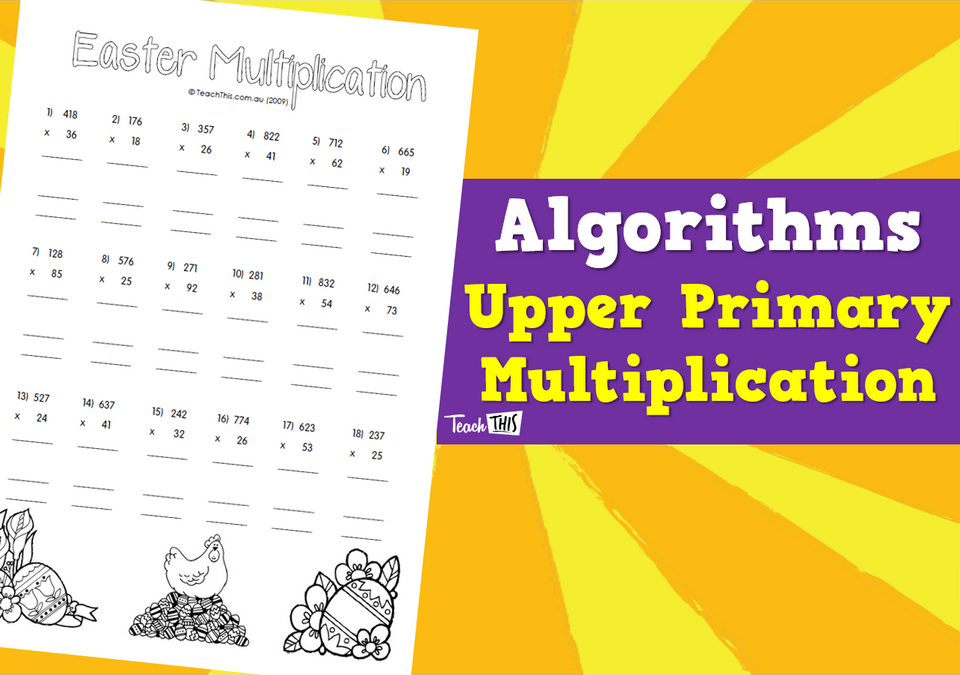 Algorithms - Upper Primary multiplication