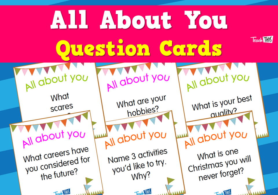 All About You - Question Cards