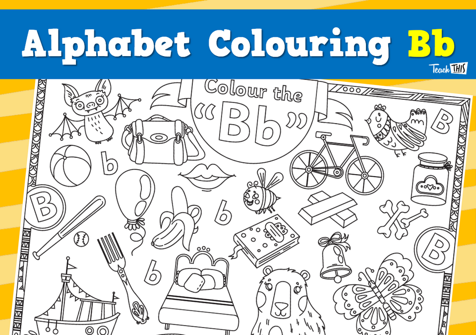 Alphabet Colouring Bb