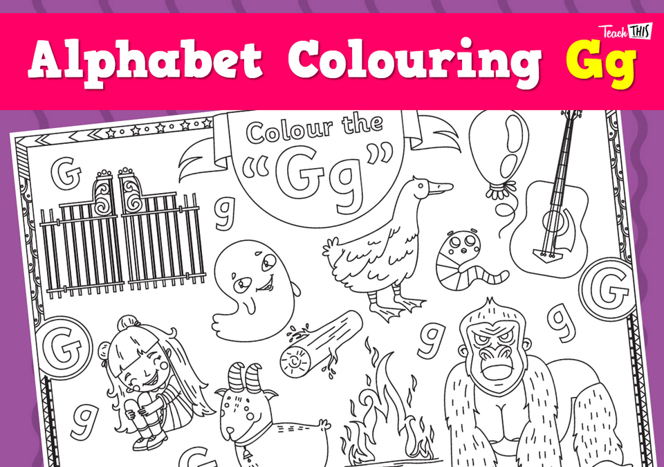 Alphabet Colouring Gg