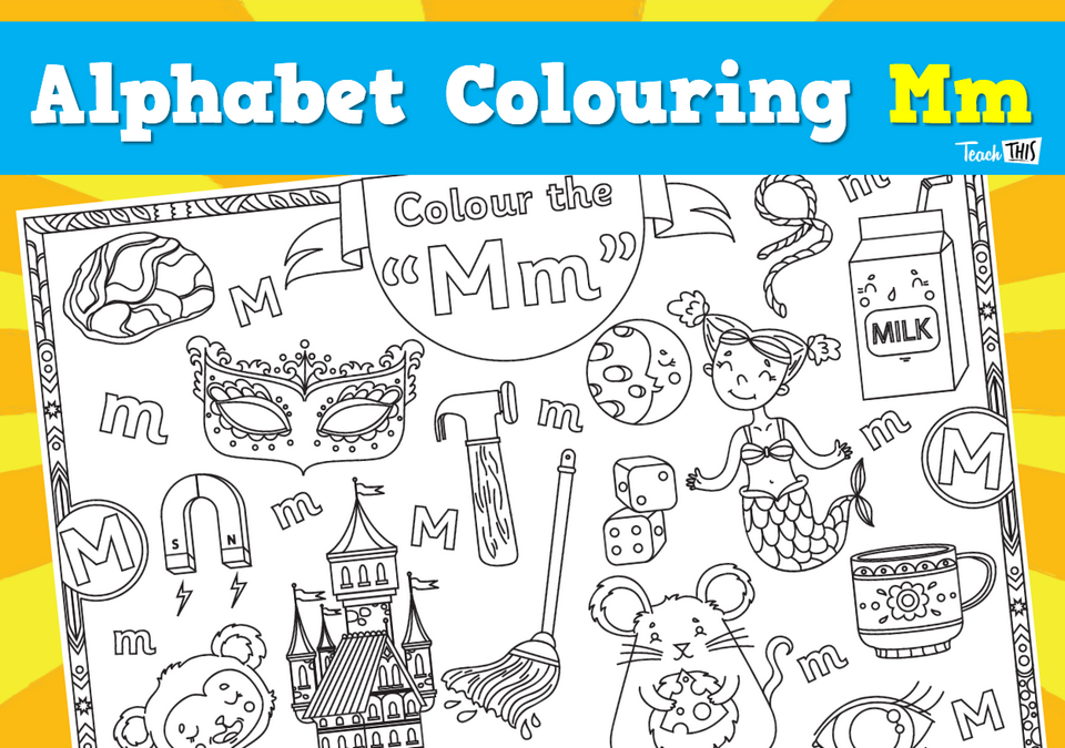 Alphabet Colouring Mm