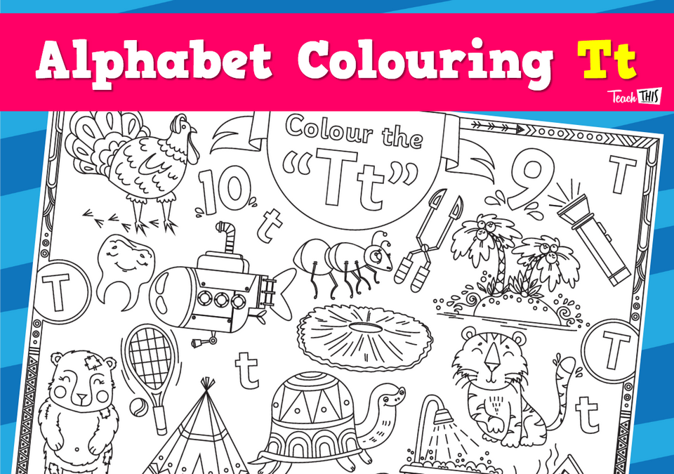 Alphabet Colouring Tt