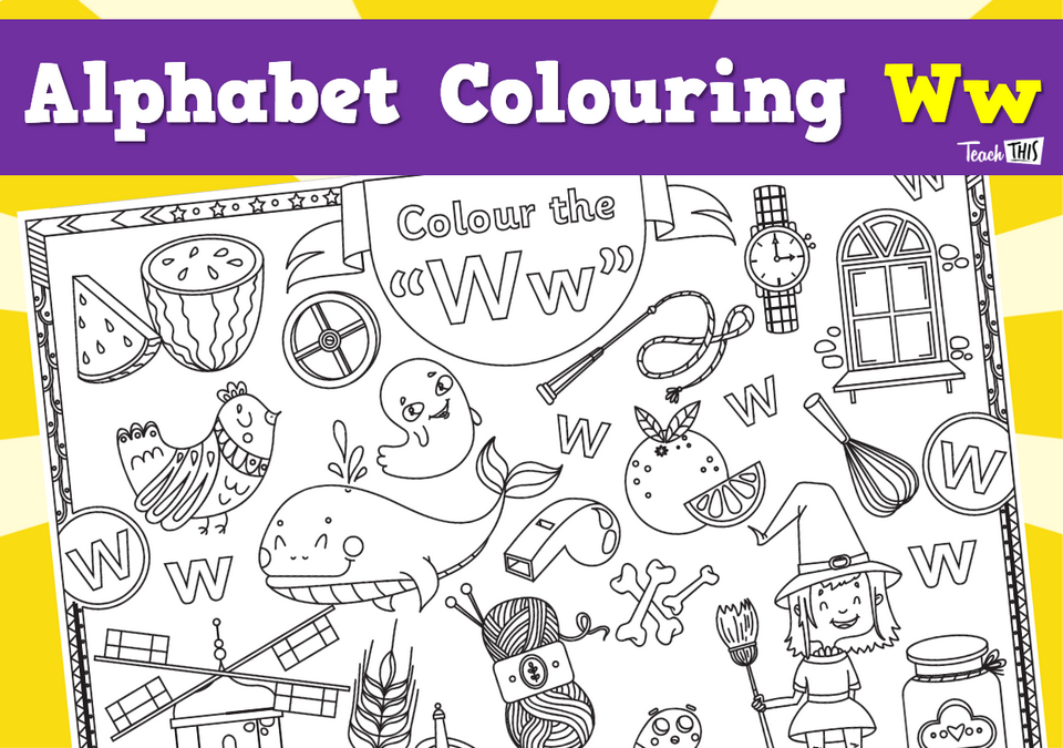 Alphabet Colouring Ww
