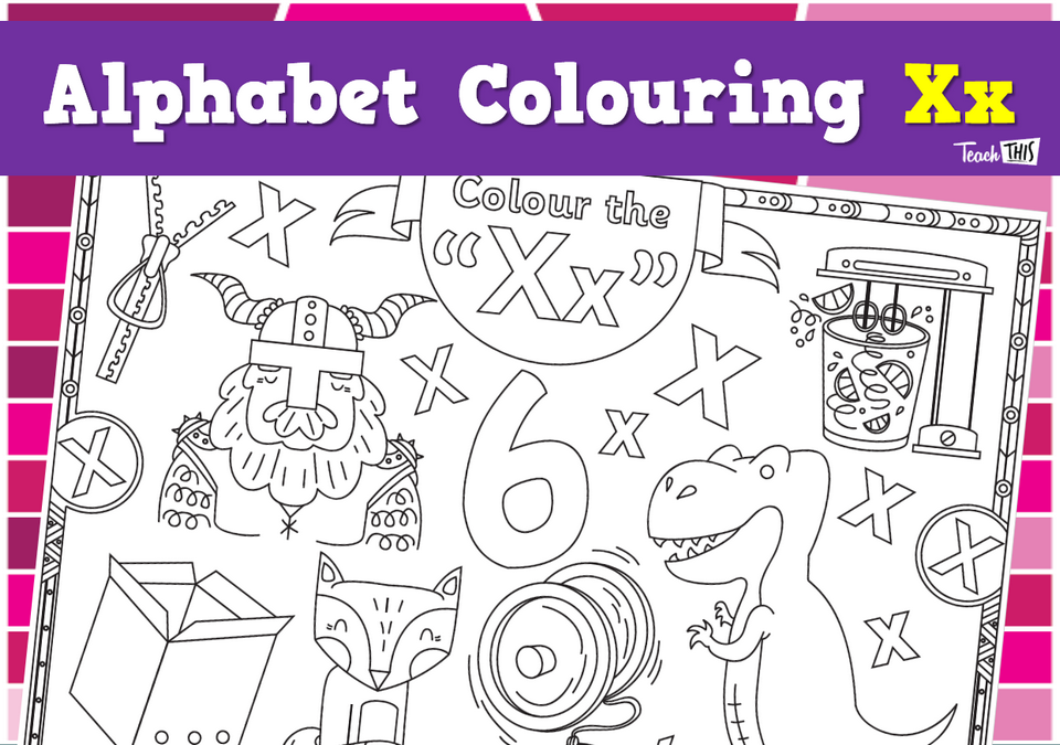 Alphabet Colouring Xx