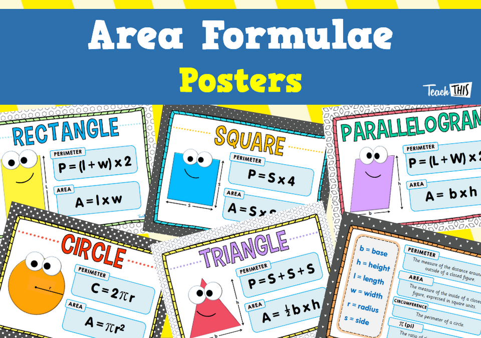Area Formulas - Posters