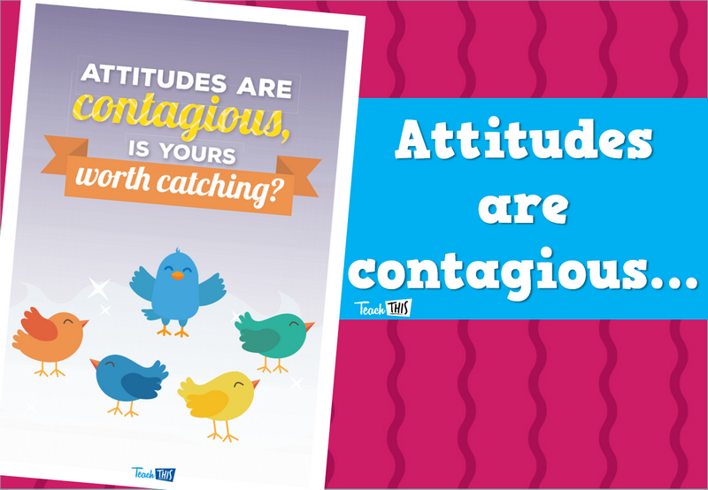 Attitudes Are Contagious Poster