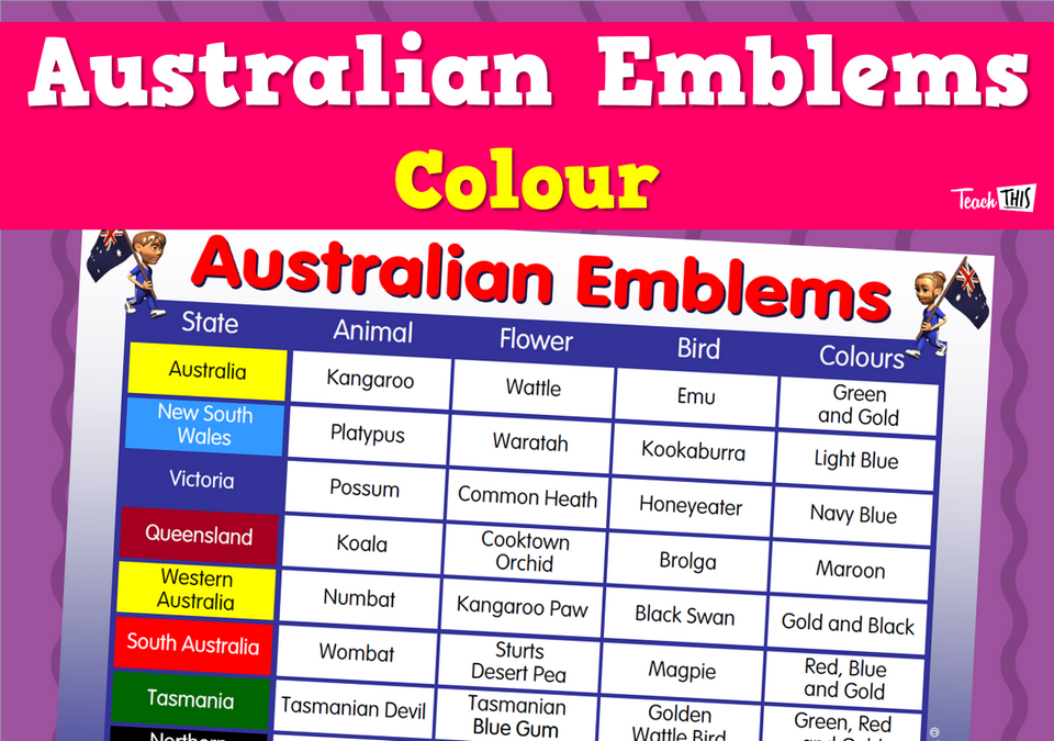 Australian Emblems Colour