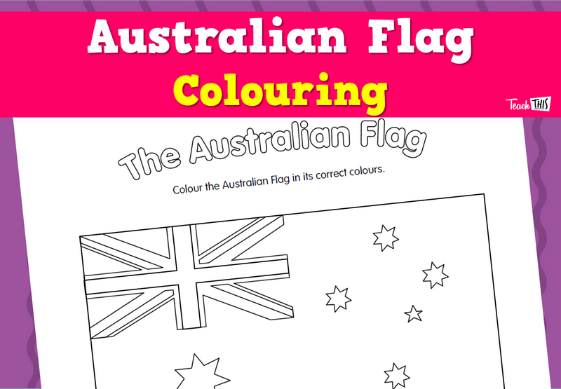 Australian Flag Colouring