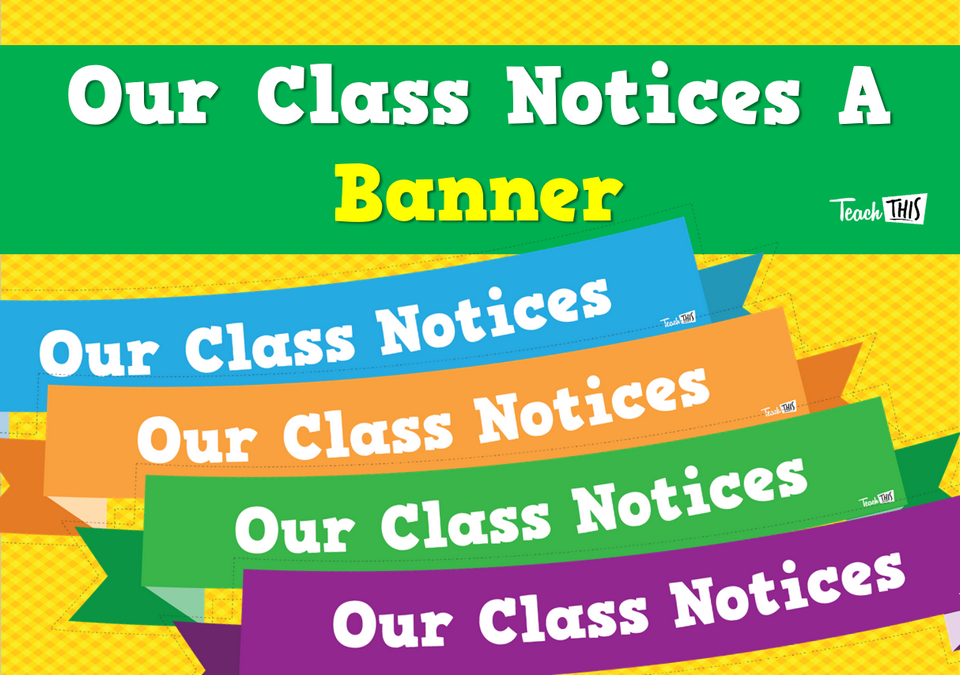 Banner Our Class Notices A