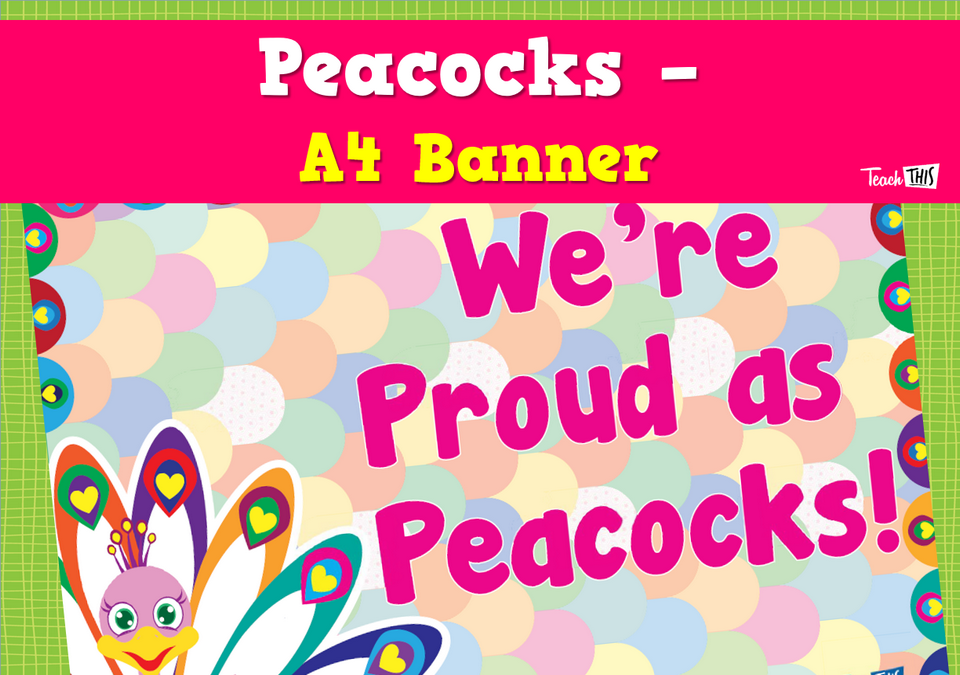 Banner Peacock A4