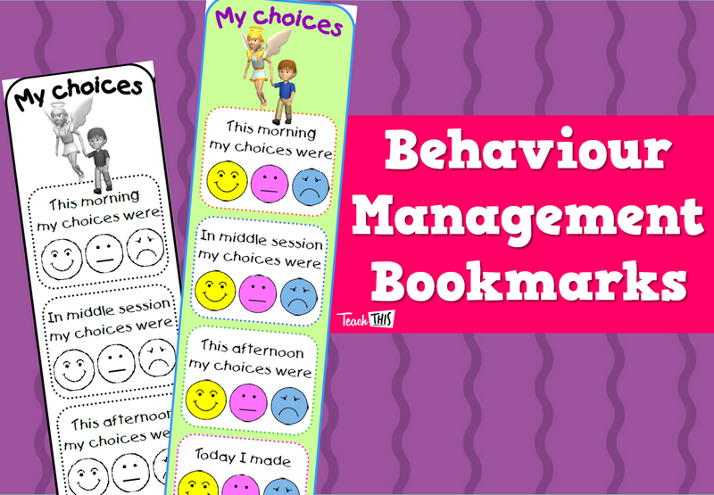 Behaviour Management Bookmarks