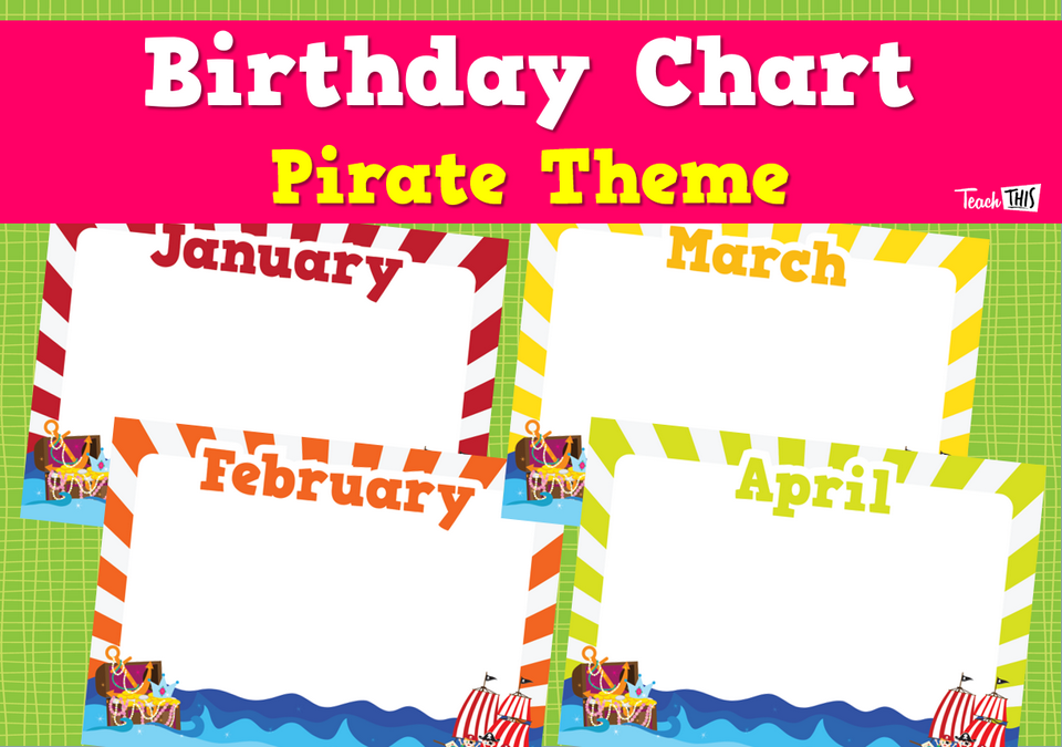 Birthday Chart - Pirate