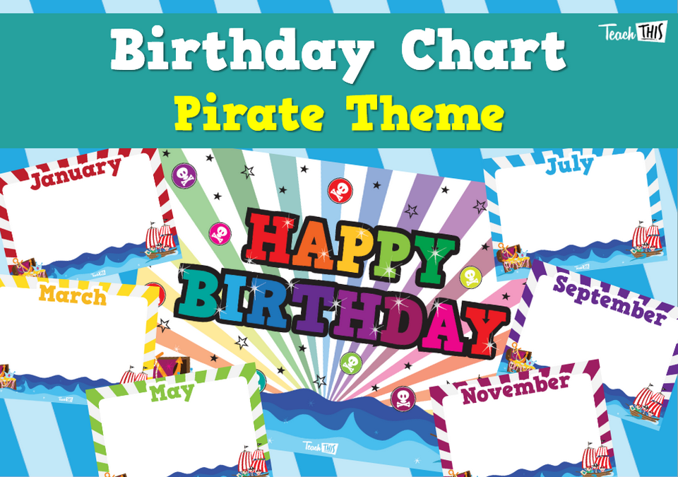 Birthday Chart - Pirate