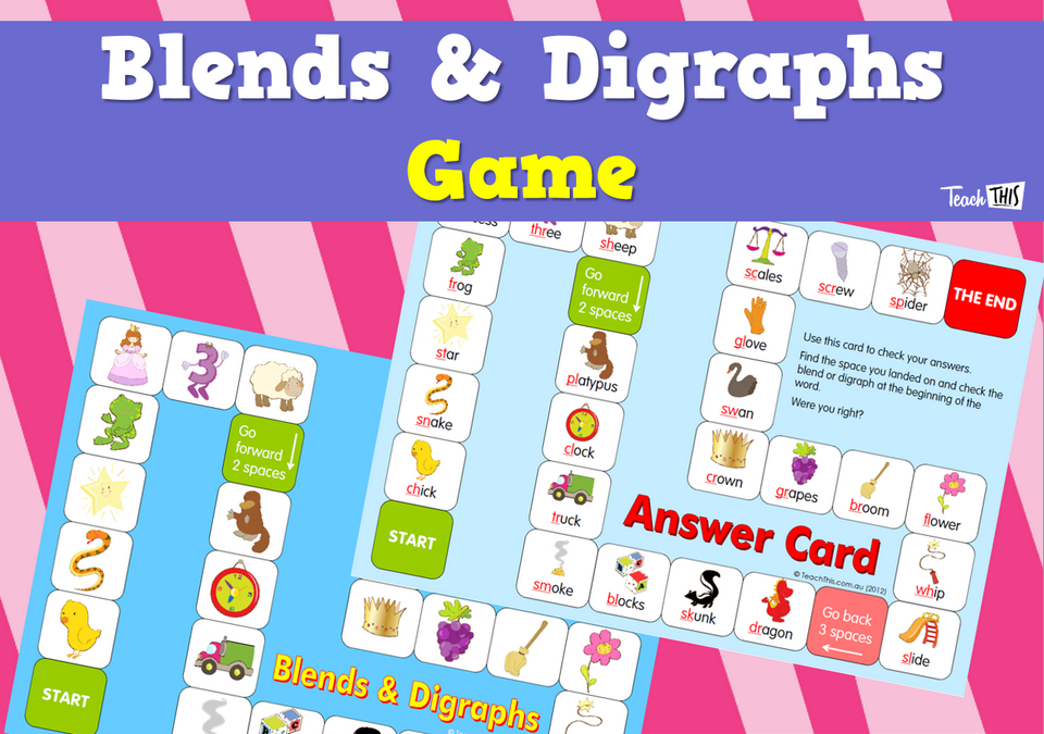 Blends & Digraphs Game