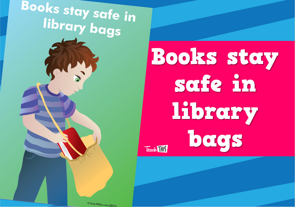 Books stay safe in Library bags