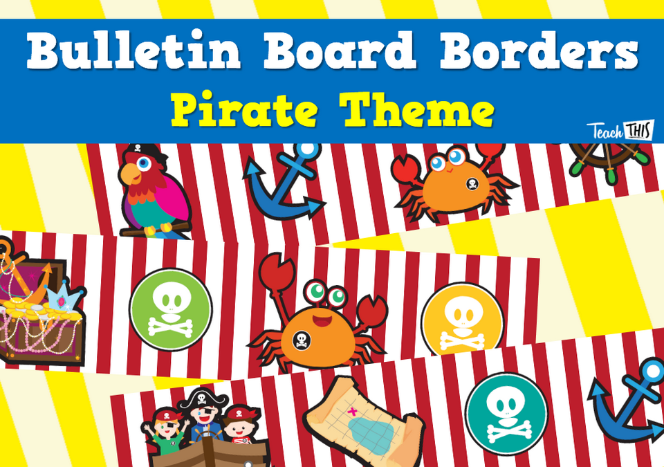 Bulletin Board Borders - Pirate 1