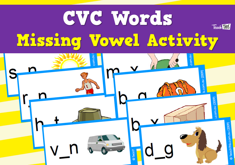 CVC Words - Missing Vowel Activity