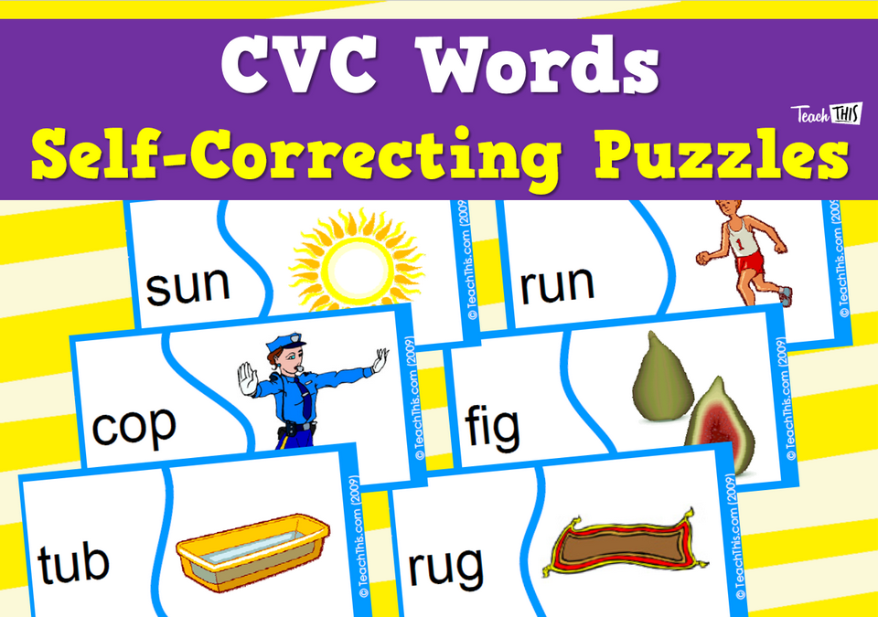 CVC Words - Self-Correcting Puzzles