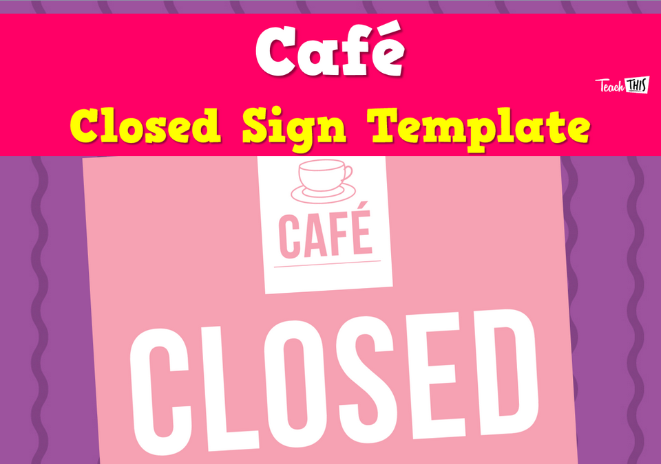 Cafe - Closed Sign