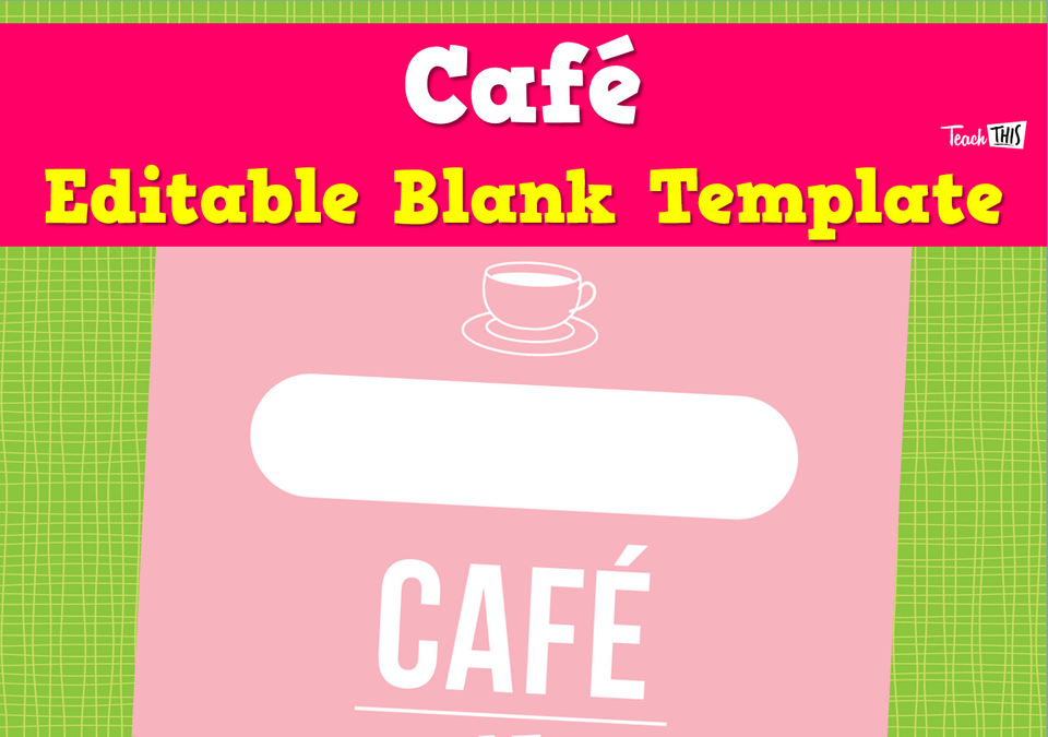 Cafe - Blank Template