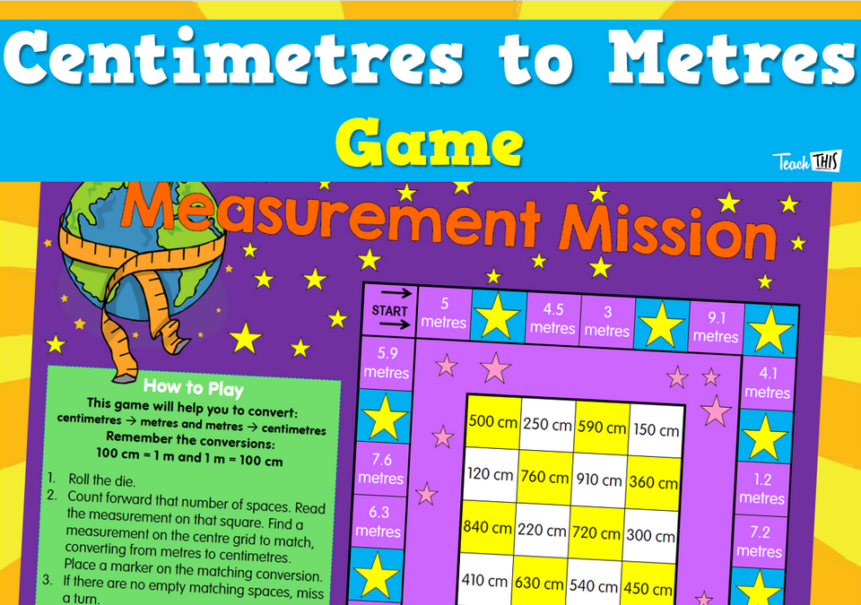 Centimetres to Metres Game