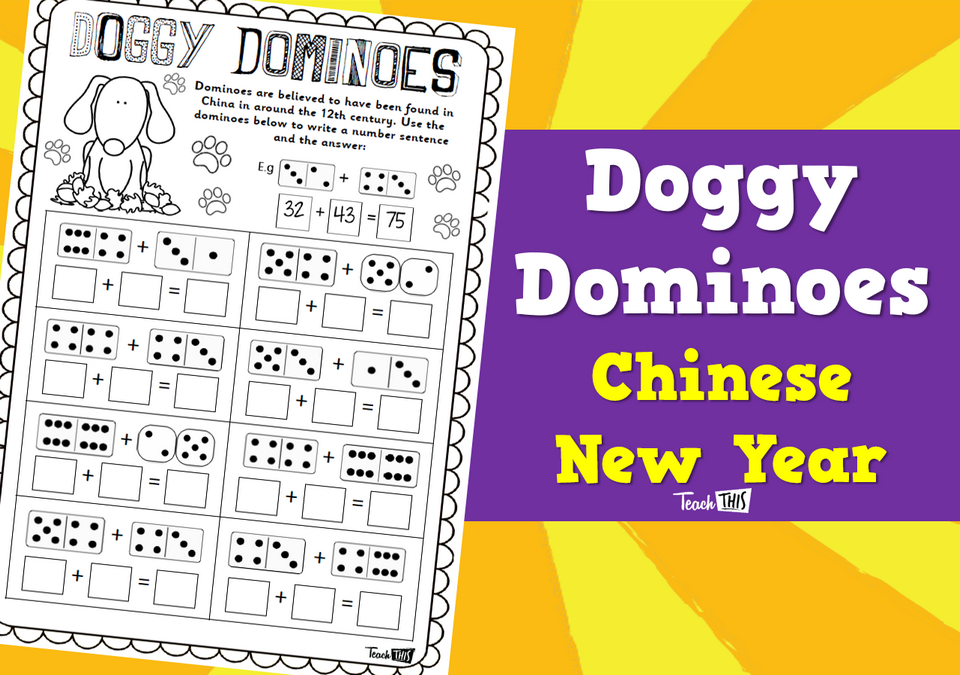 Chinese New Year - Doggy Dominoes