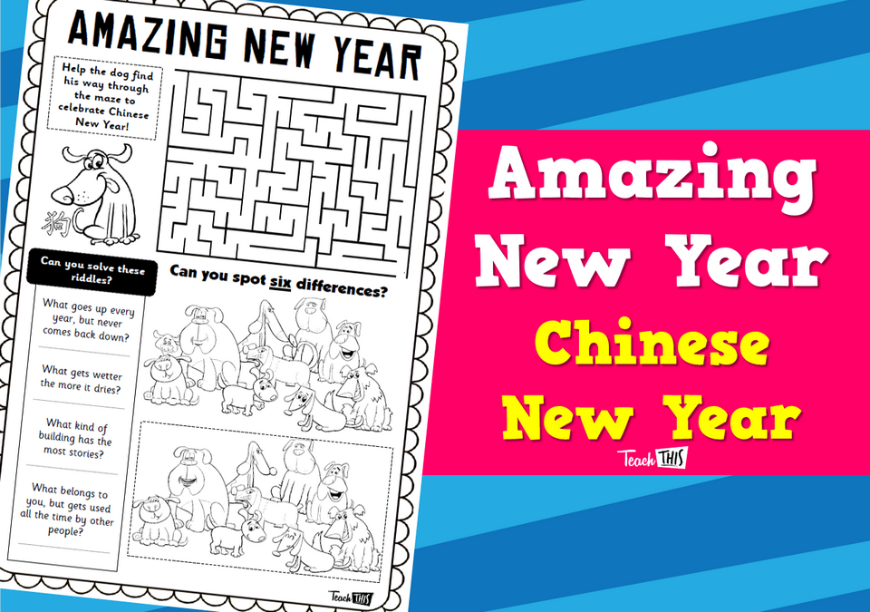 Chinese New Year - Maze & Puzzles