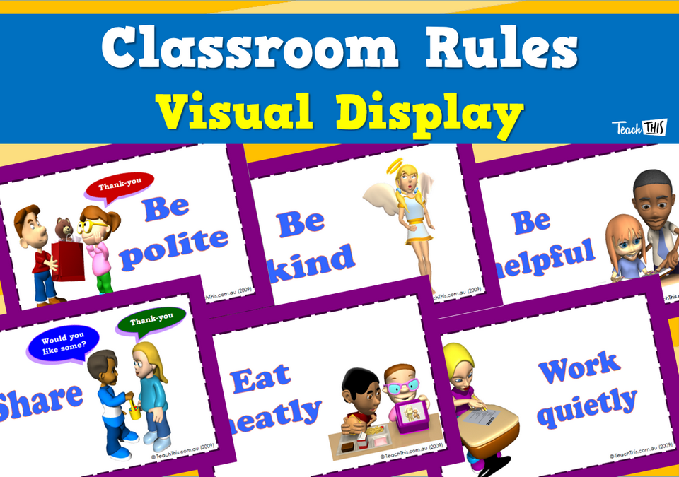 Classroom Rules Visual Display