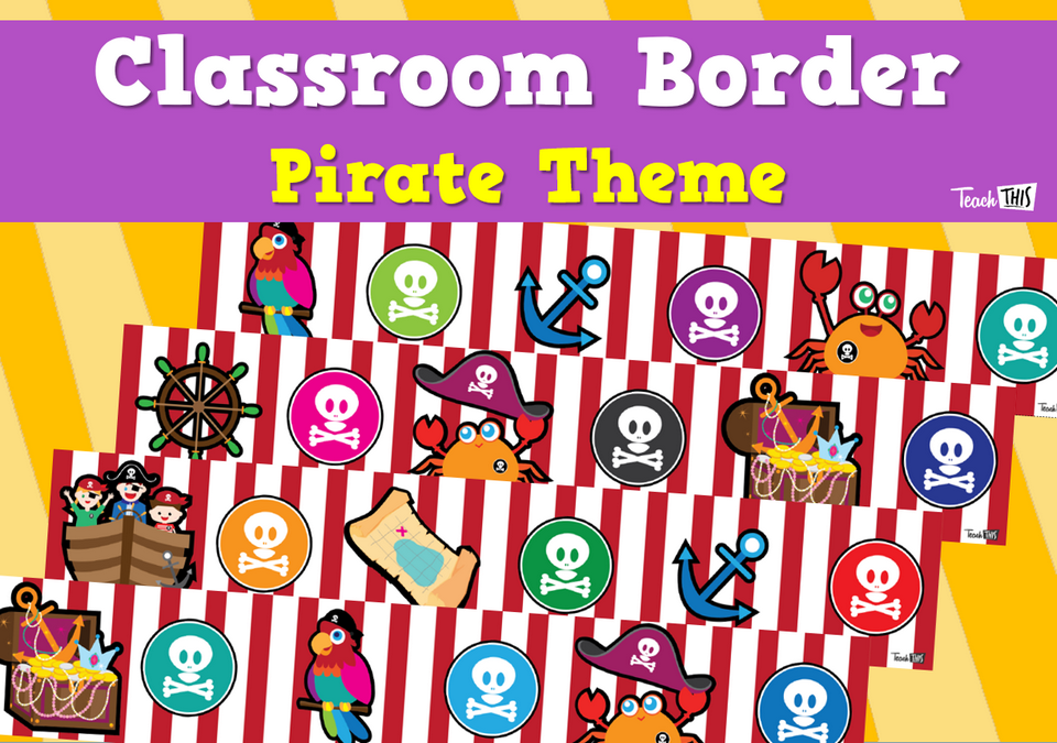 Classroom Border - Pirate