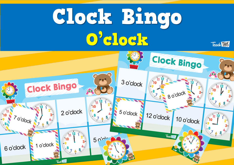 Clock Bingo - o'clock