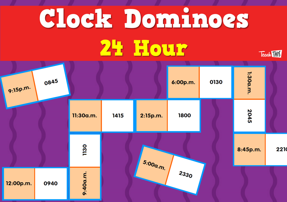 Clock Dominoes - 24 hour
