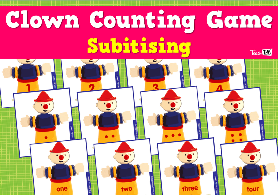Clown Counting Game - Subitising