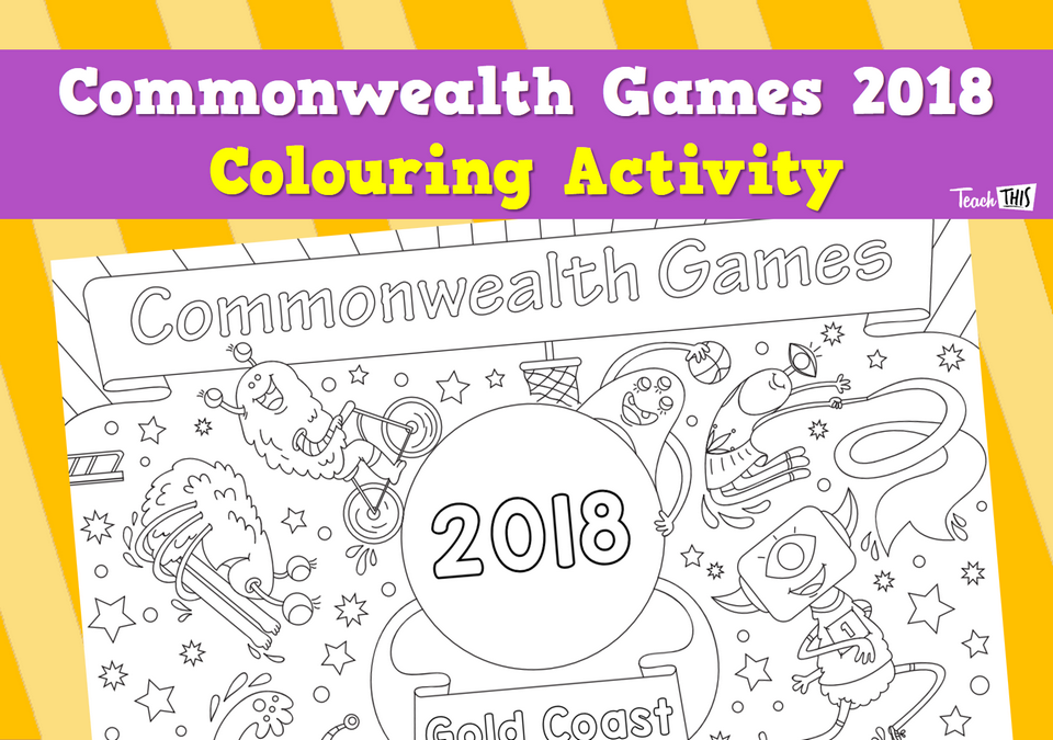Commonwealth Games 2018 Colouring