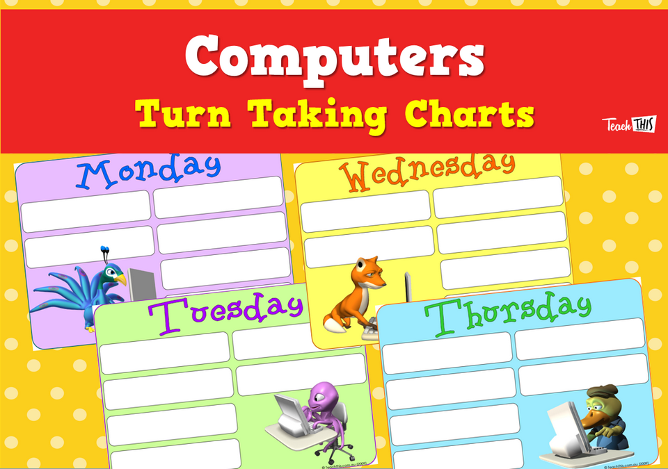 Computers - Turn Taking Charts