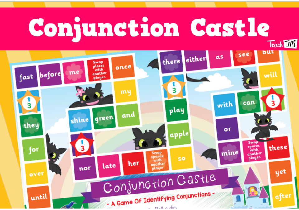 Conjunction Castle - Identifying Conjunctions Boardgame
