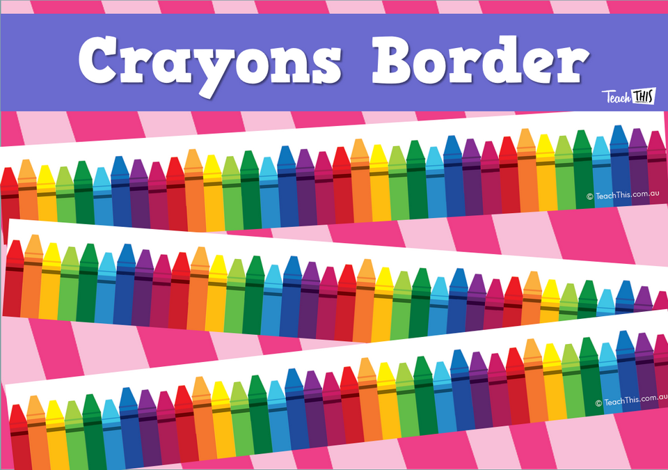 Crayons Border