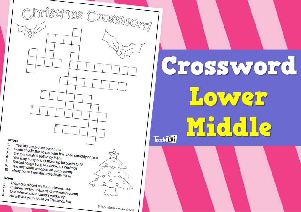 Crossword - Lower/Middle