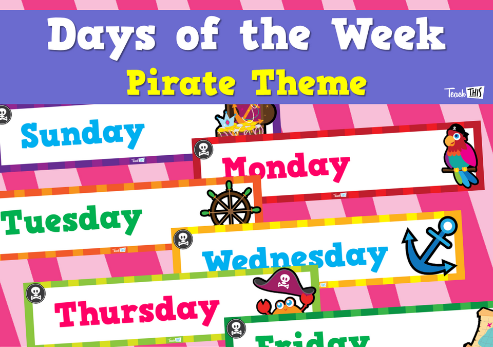 Days of the Week - Pirate