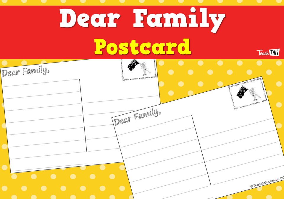 Dear Family - Postcard