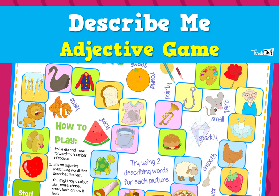 Describe Me Adjectives Game