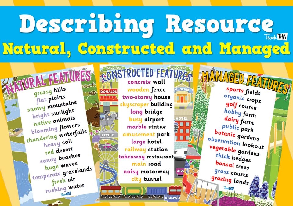 Describing Resource Natural, Constructed and Managed