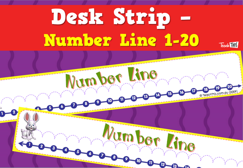 Desk Strip - Number Line 1-20