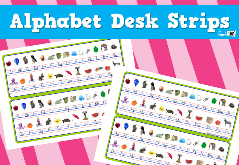 Desk Strips - Alphabet