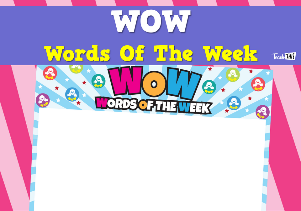 Words Of The Week Display