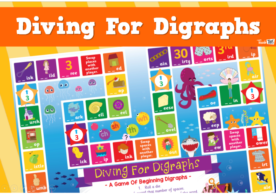 Diving For Digraphs Boardgame