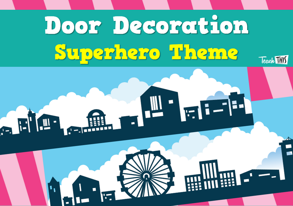 Door Decoration - Superheroes 1