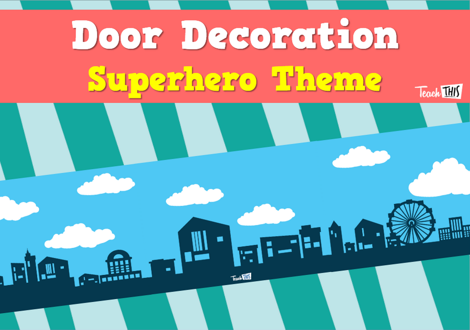 Door Decoration - Superheroes 2