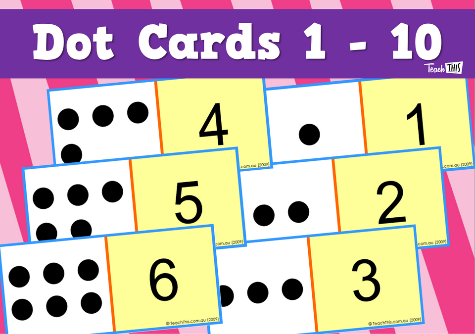 Dot Cards 1 - 10