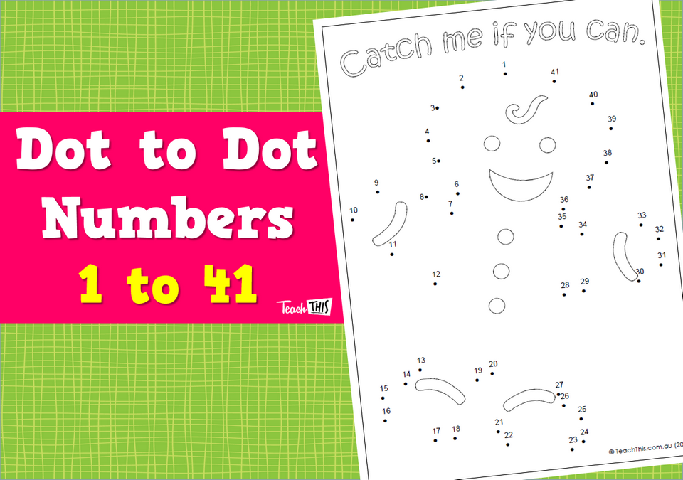 Dot to Dot - Numbers to 41