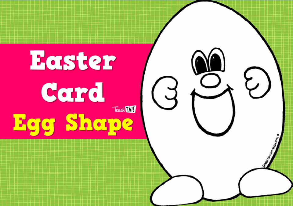 Easter Card  - Egg Shape